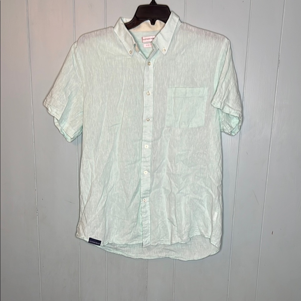 Southern Proper Green Casual Summer Shirt